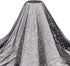 BENECREAT 3Yard Black Sequins Star Lace Fabric, 59" Silver Stamping Star Mesh Lace Fabric for DIY Handmade Clothing Wedding Dress Home Decor, 0.4m...