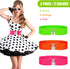 Syhood Halloween Neon Belts for Women 80s Neon Belt 80s Waist Belt Stretch Wide Waistband Elastic Belt Vertical Clasp Buckle Belts for Women Girls...