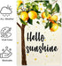 ChloropLastid Hello Sunshine Lemons Tree Garden Flag 12x18 Inch Summer Vertical Double Sided Lemons Floral Seasonal Holiday Outdoor Decoration Yar...