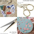 BIHRTC 4.5Inch Embroidery Scissors Sharp Tip Stainless Steel Little Scissors for Knitting Cross Stitch Cutting Embroidery Sewing Handcraft Craft A...