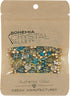 2.1oz (60 g) Mix of Unique Czech Bohemia Glass Pressed Beads, Rocailles, Aztec Pale Gold Crystal, Matte and Glossy, Hand Made BCV...