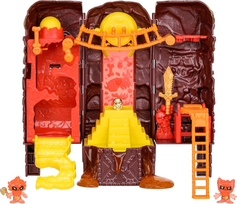 TREASURE X Lost Lands Skull Island Lava Tower Micro Playset, 15 Levels of Adventure. Survive The Traps and Discover 2 Micro Sized Action Figures. ...