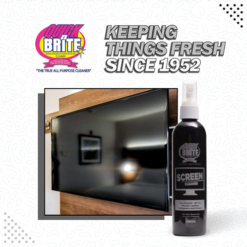 Quick ‘n Brite Screen Cleaner with Microfiber Cleaning Cloth, Cleaning Spray for TV, Computers, Laptops, Smartphones and Electronic Cleaning Kit, ...