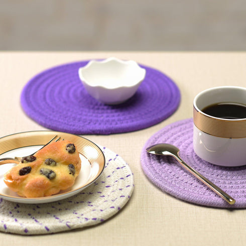 Pot Holders Set Trivets Set 100% Pure Cotton Thread Weave Hot Pot Holders Set (Set of 3) Stylish Coasters, Hot Pads, Hot Mats, Spoon Rest For Cook...