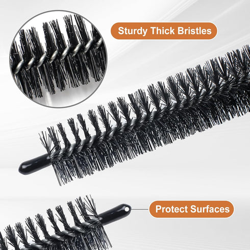 Dryer Cleaner Vent Brush - 70cm or 75cm Long Flexible Dryer Vent Cleaner & Refrigerator Condenser Coil Brush Long Flexible Refrigerator Coil Clean...
