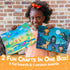 Craftikit ® Animal Foil Art & Rainbow Scratch Art for Kids - 2-in-1 Arts and Crafts Kit for Kids Ages 4-10 - Gifts for Girls, Boys & Toddlers Ages...