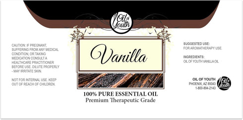 Oil of Youth Essential Oils 8oz - Vanilla Essential Oil - 8 Fluid Ounces - Vanilla Oil - Aromatherapy Oils - Bulk Vanilla Essential Oil - Vanilla ...