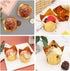 EUSOAR Disposable Baking Cups, 3.5 Ounce 100pcs Gold Tulip Cupcake Muffin Liners, Aluminum Foil Tulip Style Cupcake Cups, Foil Cups, Aluminum Cupc...