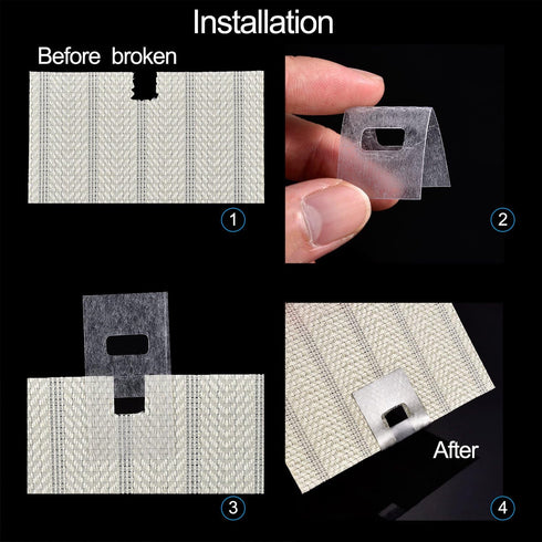 TOODOO Vertical Blind Repair Tabs Vertical Blind Vane Saver, Clear (30)...