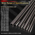 ARRIS 8mm Carbon Fiber Tube, 6mm x 8mm x 500mm 3K Roll Wrapped 100% Pultruded Carbon Fiber Hollow Tubing for RC Plane Boat Twill Matte (2 PCS)...