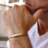 Moodear Stackable Bracelets for Men - Dainty 925 Sterling Silver/14K Gold Plated Cuff Snake Box Cuban Link Chain Bangle Bracelet Set Mens Jewelry...