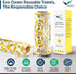 Reusable Paper Towels 12 Pack Roll 12 * 10 Inches – Soft, High-Absorbent 100% Cotton Flannel Paperless Paper Towels, Washable & Compatible with Al...