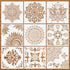 9 Pack(12x12 Inch) Large Mandala Stencils, Reusable Stencils for Painting Template Stencils Painting DIY Painting Art Scrapbook on Wood, Floor, Wa...