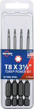 Mayhew Tools 19332-4 USA Torx Power Bit, T8 x 3.5", 4-Pack...