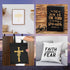 Christian Stencils for Painting - 16 Pcs Christian Stencils for Painting on Wood, Fogiven Cross Stencils for Painting on Wall Home Decor, Religiou...