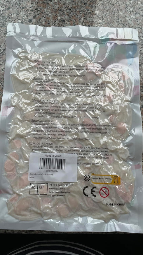 Rose Gold Confetti Latex Balloons, 50pcs 12 Inch Party Balloons for Bridal Shower Wedding Birthday Engagement Decoration...