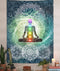 Meditation Vertical Tapestry, Yoga Decor Tapestry Wall Hanging for Bedroom, Lotus Tapestries Poster Beach Blanket College Dorm Home (40W X 60H)...