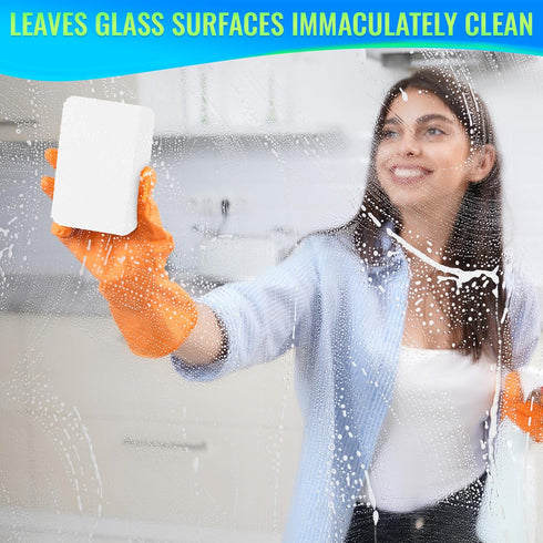 50Pcs Melamine Sponges for Cleaning - 10x6x2cm Magic Eraser Sponge Dish Sponges Kitchen Cleaning Supplies Baseboard Cleaning Tool White - Bathroom...