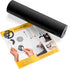 Glossy Black Vinyl Roll 12'x40FT, Black Vinyl, Multi-Surface, Vinyl, Sticker Decal...