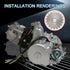 GOOFIT 17mm Sprocket Front for 50cc 70cc 90cc 125cc Motorcycle ATV Dirt Bike Go Kart(428-19T)...