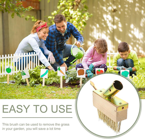 Weeding Wire Brush with Scraper Tools, Moss Removal Deck Crevice Cleaning Tool, Weed and Moss Remover Brush for Cleaning Paving Joints, Pavers, Si...