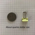 Mini Binder Clips, 5/8" / 0.6 inches / 15 mm a Little Bit Scratch Paper Clips 40 PCS (40 PCS, Yellow)...