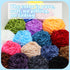 Chenille Yarn, 2 * 100g/7.05oz Baby Velvet Yarn, Blanket Yarn for Crochet Weaving Craft Yarn with 2 crochet hooks and Plastic Big Eye Needle (Cara...