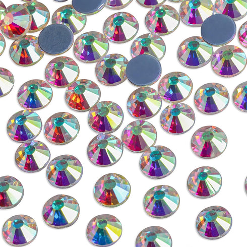 Beadsland Hotfix Rhinestones, 2880pcs Flatback Crystal Rhinestones for Crafts Clothes DIY Decorations, Crystal AB, SS10, 2.7-2.9mm...