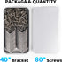 40PCS L Bracket Corner Brace, Stainless Steel Corner Bracket, Metal Joint Right Angle Bracket Fastener for Wood Chair Bookshelf Furniture Cabinet ...