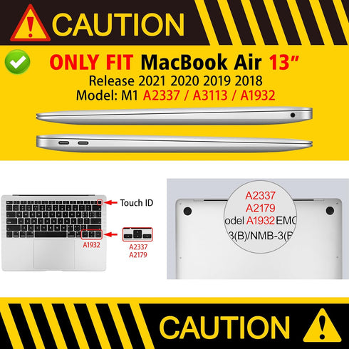 May Chen Compatible with New MacBook Air 13 inch Case 2021 2020 2019 2018 Releaes A2337 M1 A2179 A1932,PC Hard Shell for Retina Dispaly fits Touch...