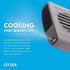 O2COOL Multi-Pack Misting Neck Personal Travel Battery Powered Deluxe Cooling Fan, 2pk (Gray)...