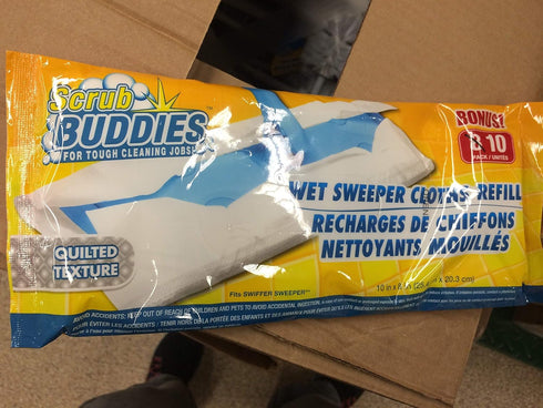 Wet Sweeper Cloths Refills - Pack of 10...