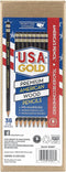 Rose Art U.S.A. Gold Pre-Sharpened American Wood Cased #2 HB Black Pencils, 48 Pack...