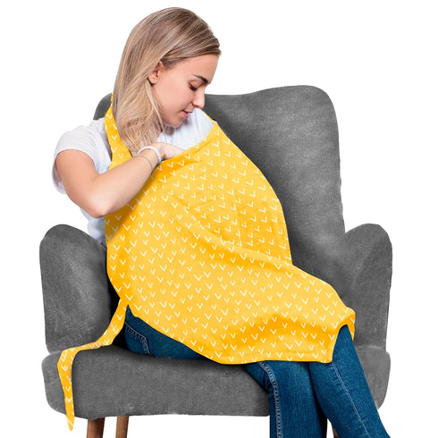 San Francisco Baby Nursing Cover, Breathable 360° Nursing Cover Up, Privacy Breastfeeding Blanket - Luxury Yellow...