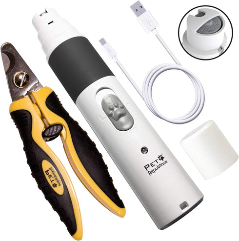 Dog Nail Grinder and Nail Clippers Series Size Option Dogs: Small, Medium, Large Dogs – Dog Claw Trimmer Kit (Clippers+Grinder, Small)...