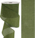 HUIHUANG Sage Burlap Ribbon Wired Solid Wired Edge Ribbon 2.5 inch Jute Ribbon Sage Green for Wreaths, Big Bows, Crafts, Decorations -10 Yards (30...