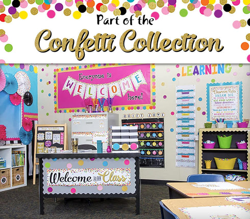 Teacher Created Resources Confetti 10 Pocket Chart (34" x 44"), TCR20328...