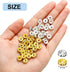 Hicarer 800 Pieces Round Rondelle Spacer Beads Crystal Rhinestone Loose Charm Beads for Jewelry Making(6 mm,Gold, Silver)...