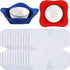 Tudomro Cozy Pre Cut Batting Quilt Batting Fabric Batting for Quilting Bowl Cozy Pattern Template Bowl Wrap Cut on Fold Template for Sewing DIY, 9...