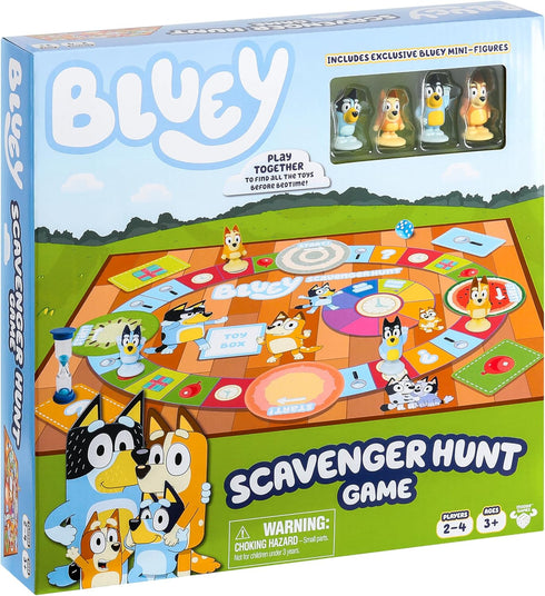 Bluey Scavenger Hunt Game. A Fun Board Game Full of Fun Activities to Perform, Things to Find and Questions to Answer...