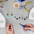 720Pcs Earring Making Kit with 120 Beading Hoop Earring Finding Component,200 Hooks,200 Jump Rings,200 Earring Backs,Teardrop Round Earrings Beadi...