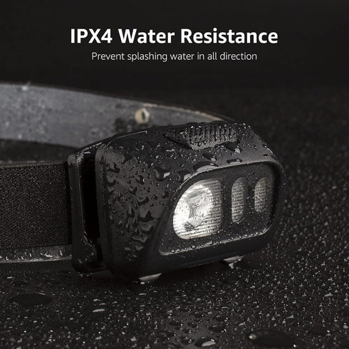 Lepro LED Headlamp Flashlights, 1500Lux Head Lamp with 6 Lighting Modes and Red Light, IPX4 Waterproof Headlamp for Camping Hiking Backpacking Fis...