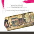 Pimpernel Parisian Scenes Rectangular Hostess Tray - 15.1" x 6.5" Melamine Snack Platter with French Street Illustration - Dishwasher-Safe Decorat...