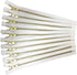 Golden Brass Zippers No. 5 Metal 10 inch Zips in White Pack of 12...