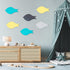 6 Pcs Felt Bulletin Boards, Self Adhesive Cute Wall Cork Board with 30 Pins for Display Notes, Photos in Office, Classroom, Home Decor (Nordic Sty...