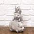 Garden items - 11658 Pigs Garden Statue, one Size, Light Gray...