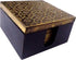 Purpledip Wooden Coasters (Set of 5): Brass Sheet Covered Mango-Wood Barware (11788)...