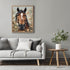 Posterizer 1 pcs- Brown horse with wild yellow flowers-Art for Animal Lovers-Floral Botanical Art- Gift for Men Women Teens-decor for Bedroom, Off...