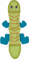 Outward Hound Fire Biterz Green Lizard Plush Firehose Material Interactive Dog Toy, Medium...