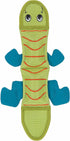 Outward Hound Fire Biterz Green Lizard Plush Firehose Material Interactive Dog Toy, Medium...